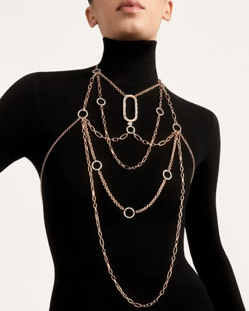Sipario Body Chain: el vestido de diamantes de Pomellato