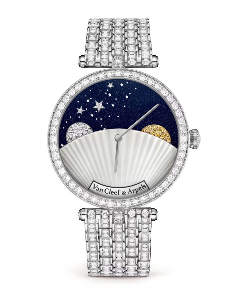 Watches and Wonders 2024, entre creativos y brillantes relojes / Patricia Olivares Taylhardat, Watches and Wonders 2024, Ginebra, Braganza, Palmiero, Luca Palmiero, Natascha Rotstein, Van Cleef & Arpels, Lady Arpels Jour Nuits, Lady Jour Nuit, relojes, marcas, diseño, zafiros, nácar, diamante, 18 quilares, oro, elegante, feria, brillantes, joyería