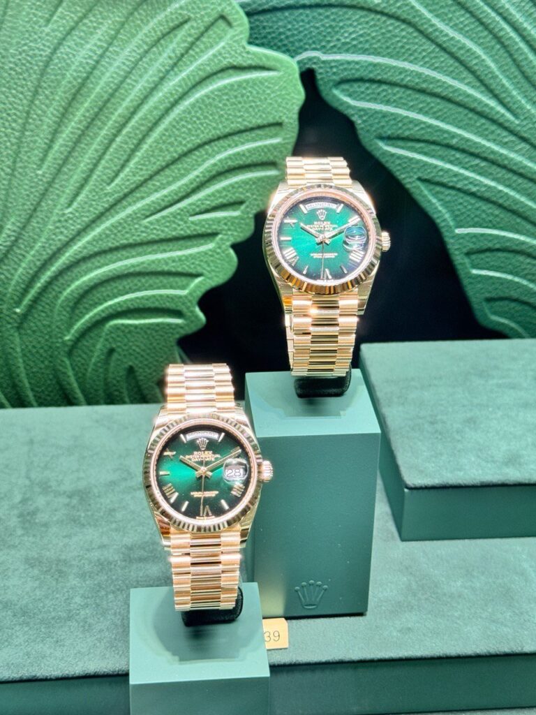 Watches and Wonders: relojes que deslumbran / Patricia Olivares Taylhardat, Watches and Wonders, Rolex, Ginebra, Oris, Oyster Perpetual Day Date, Oris Aquis Date, relojes, artesanía, 18 quilates, calibre 3255, everose, oro, coleccionistas, evolución, look