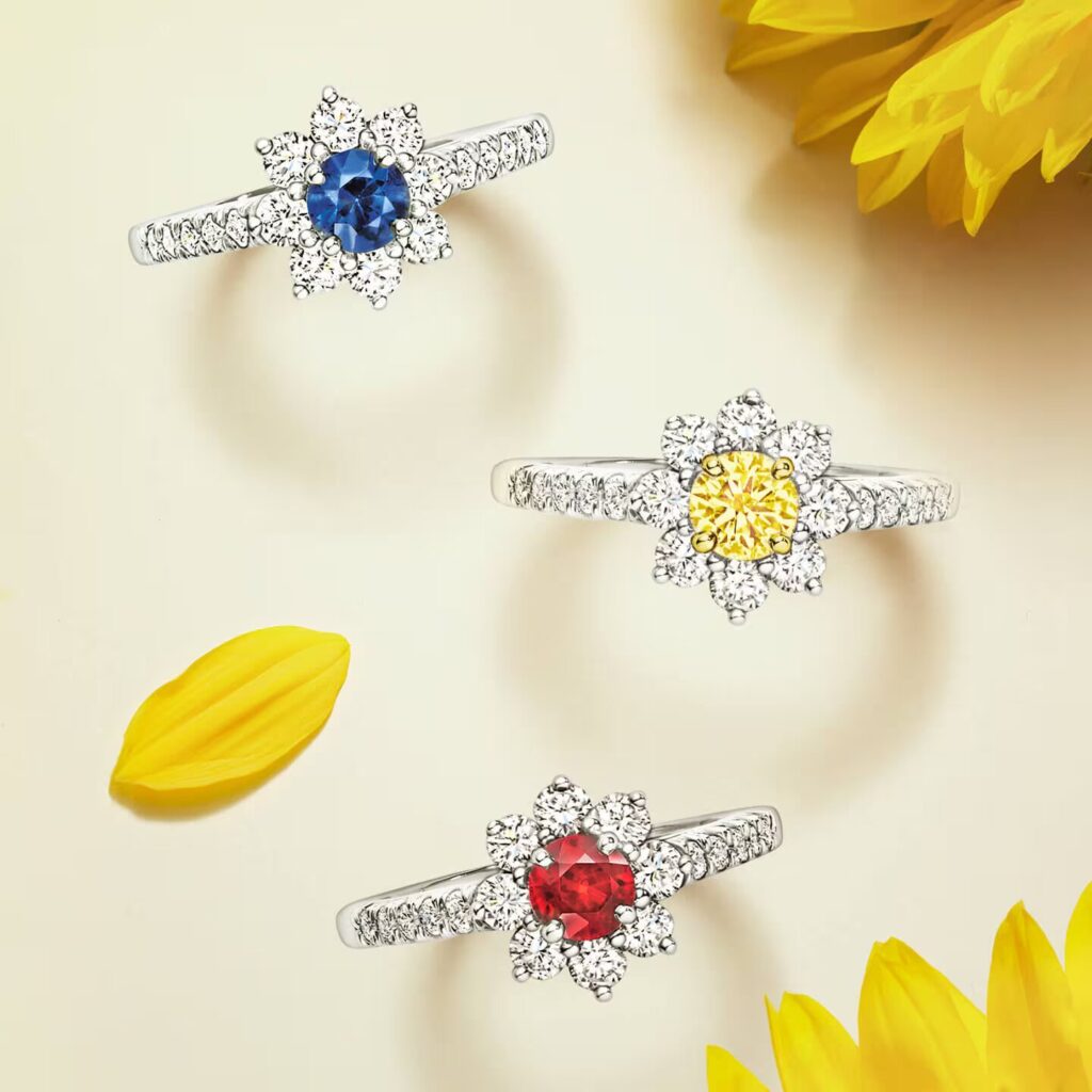 Brillo y gracia natural: Sunflower by Harry Winston / Patricia Olivares Taylhardat, Harry Winston, Sunflower, suite Girasol, diamantes, joyas, colección, joyería, aretes, boda, anillos, pulseras, collares, girasoles, flores, años 50, años, brillante, amor, pétalos