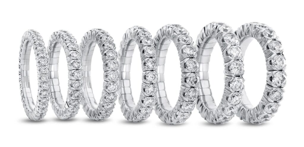 Mattiolli X-Band: un nuevo sentido de la eternidad / Patricia Olivares Taylhardat, Mattiolli, X-Band, anillos, diamantes, oro blanco, diamantes, diamantes blancos, diamantes negros, pulseras