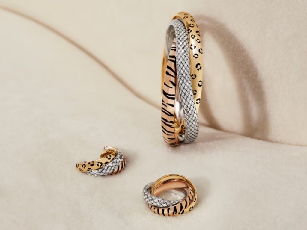 Trinity de Cartier explora su lado más salvaje / Patricia Olivares Taylhardat, Trinity, Cartier, salvaje, emblemática, reino, animal, serpiente, tigre, pantera, toque, mitos, creativos, marca, francesa, ondulada, piramidal, redondeada, anillo, bandas, oro, amor, Louis Cartier, 1924, joyería