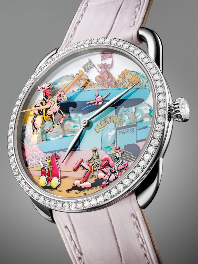 Arceau Hermés Locomotion: un pañuelo hecho reloj